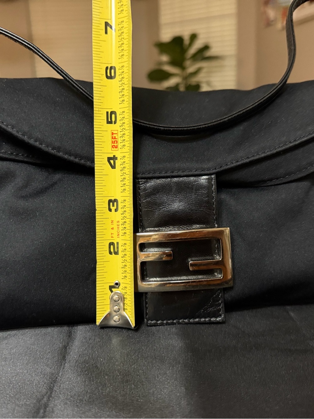 Fendi Black Shoulder Bag with Silver Hardware - Picture 8 of 10